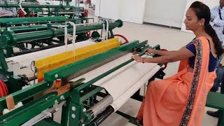 making saree complete processustertopmaticpowerlooms [upl. by Hewitt]