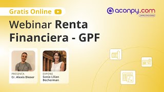 Webinar Renta Financiera [upl. by Namhar]