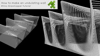 How to make an undulating wall Rhino Grasshopper Tutorial [upl. by Worthington]