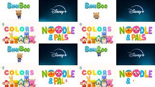 Noodle amp Pals Bimi Boo Hogi Colours and Disney 2024 Logo Intro Over 1 Million Times [upl. by Olin]