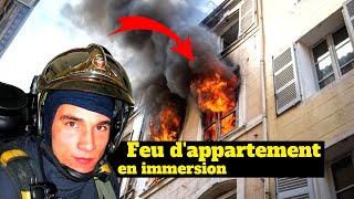 Feu dAppartement en IMMERSION Avec Les Pompiers De Paris  Intervention BSPP [upl. by Mona]