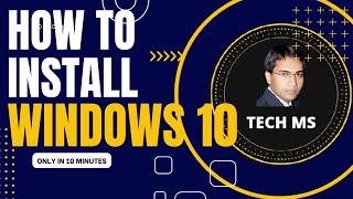 How to Install Windows 10 Step by Step Guide Easy Installation Tutorial [upl. by Hayes]