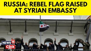 Syria War News  Syrian Opposition Flag Raised By Rebels At Syrian Embassy  N18G  News18 [upl. by Jenne]