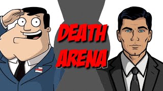 Stan Smith VS Sterling Archer American Dad VS Archer  DEATH ARENA  Sugar Shane Animation [upl. by Folly]