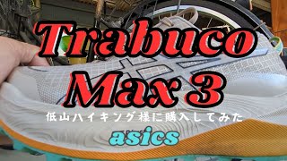 asicsのTRABUCO MAX 3を買ったのでワークマンのハイバウンスと履き心地を比較してみた asics 低山 ワークマン TRABUCO MAX 3 トレランシューズ [upl. by Crane]