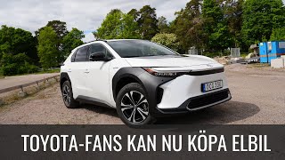 Toyota bZ4X testad  Perfekt för nuvarande Toyotaägare  Elbilsmagasinet [upl. by Ahtanamas]