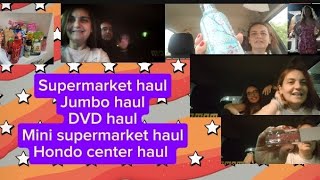 newvlog supermarket haul Σκλαβενίτης Jumbo mini haul Hondos Γαλαξίας DVD haul vlog [upl. by Hsiri]