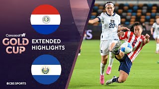 Paraguay vs El Salvador Extended Highlights  CONCACAF W Gold Cup I CBS Sports Attacking Third [upl. by Merilee681]