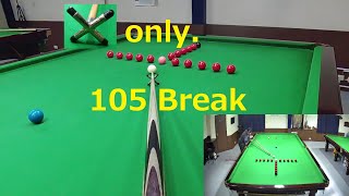 20230523 Snooker POV Rest Practice T 105 Break [upl. by Sprung963]