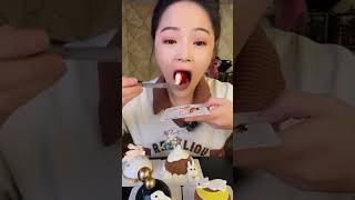 chinese sweets mukbangmousse cake eating asmr mukbang cake dessertmukbang dessert chocolate [upl. by Becht583]