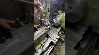 Steel Shaft Cutting in Sharp tool shortsfeed machine automobileengineering metalmachine [upl. by Anbul]