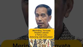 Merinding Ternyata Prediksi Jokowi 2 Tahun Lalu Sekarang Jadi Kenyataan jokowi prabowo presiden [upl. by Nutsud]