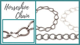 Horseshoe Chain  Beaducationcom [upl. by Hgielrebma151]