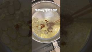 anchovy agilo e olio recipe anchovy pasta spaghetti [upl. by Asereht996]