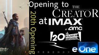 Opening to The Creator 2023 IMAX at AMC Theaters [upl. by Llerrit]