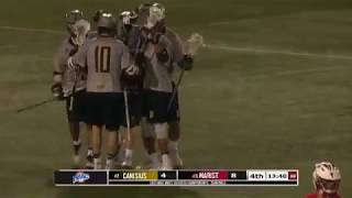 2017 MAAC Mens Lacrosse Championship Semifinals 3 Marist2 Canisius [upl. by Kohcztiy]