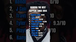 Ranking The Best Rappers Since 2014 kendricklamar drake jcole kanyewest playboicarti carti [upl. by Evangelin168]