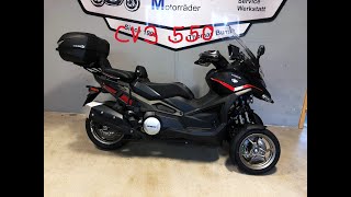 Kymco CV 3 550i ABS  Folierung in Kundenwunsch  Matt schwarz und rot glänzend [upl. by Nyrol]