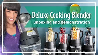 Pampered Chef Deluxe Cooking Blender Unboxing and Demonstration were making peanut butter 2021 [upl. by Snodgrass]