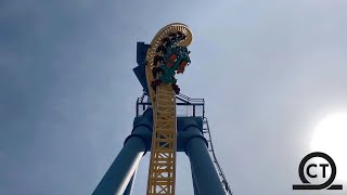 Steel Venom OffRide Valleyfair July 2019 4K 60FPS  No Copyright [upl. by Aiym]