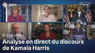 Plaidoyer ultime de Kamala Harris  analyse à chaud de nos panélistes  24•60 [upl. by Zarihs]