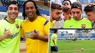 CONOZCO A RONALDINHO Y RECREAMOS SUS GOLAZOS [upl. by Rihsab]