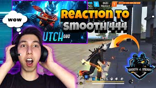 Reaction to Smooth 444 🍷🗿 Honest Reaction 💯  Mehdix Free Fire [upl. by Sherurd]