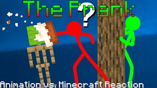 The Prank Reaction  Animation vs Minecraft Season 4 [upl. by Milak]