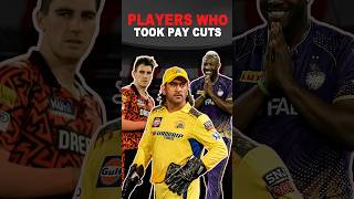 Big Players Who Took Pay Cuts In IPL 2025 Season 😲 shorts iplshorts ipl2025 viralshorts iplt20 [upl. by Olotrab89]