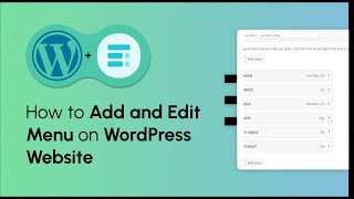 How to Add and edit the WordPress Menu [upl. by Ahsema]