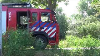 Brandweer blust meerdere buitenbrandjes in Herwijnen [upl. by Yasu]