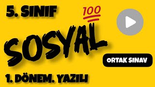 5SINIF SOSYAL 1DÖNEM 1YAZILI HAZIRLIK SORULARI [upl. by Wendye]