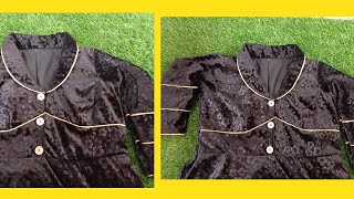 Showl collar cutting and stitching \ collarneck collar [upl. by Norm]