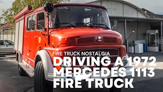 Driving a 1972 Mercedes 1113 Rundhauber Fire Truck [upl. by Naellij]