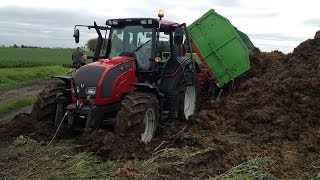 Wożenie Obornika WPADKA  Valtra T140 N101  Merlo P25 6 [upl. by Benil]