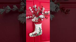 Turn a stocking into the cutest holiday decoration ❤️ shorts diy christmas xmas decor [upl. by Alexandre]