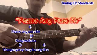 PAANO ANG PUSO With Lyrics And Guitar Chords [upl. by Jarlathus432]