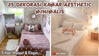 35 DEKORASI KAMAR AESTHETIC MINIMALIS  LINK PEMBELIAN PRODUK ADA DI DESKRIPSI [upl. by Nivlek]