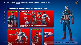 The quotCaptain America amp Britestar Bundlequot is back in Fortnite Item Shop [upl. by Pryor411]