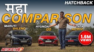 2022 Maruti Baleno vs Tata ALTROZ vs Hyundai i20  MAHA COMPARISON [upl. by Etnod762]