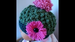 BOBBLE STITCH HAT crochet pattern SweetPotatoPattern  spp106 [upl. by Lucius20]