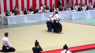 Yasuno Masatoshi Sensei demonstrating at the 51st All Japan Aikido Demonstration 2013 [upl. by Nyletak967]