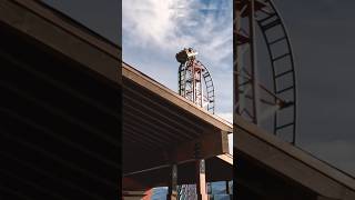 Defiance rollercoaster🎢 😱free fall drop glenwoodcaverns adventureparkrollercoaster [upl. by Starlin739]