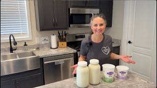 Homemade GREEK Yogurt  2 Ingredients [upl. by Silvan627]