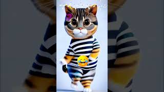 🥰 cute cat dance  100 ai cute cat cats catlover catvideos catshorts trend viralshorts yt [upl. by Maiga]