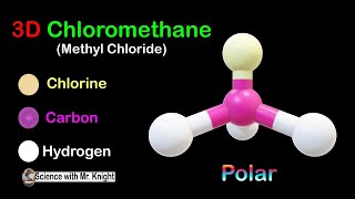 3D Chloromethane or Methyl chloride [upl. by Aynotal654]