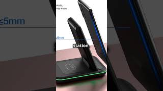 HOLYJOY Foldable 3 in 1 Wireless Charger  Fast Charging Station for Samsung amp Android [upl. by Natsreik]