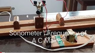 Sonometer  Frequency of A C Mains [upl. by Alenoel]