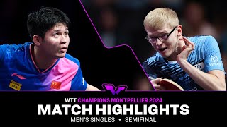 Lin Shidong vs Felix Lebrun  MS SF  WTT Champions Montpellier 2024 [upl. by Oakley]