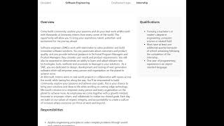 Microsoft is hiring for Software Engineer Intern  Multiple Locations [upl. by Kerstin]